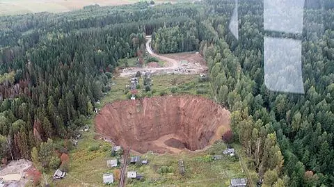 Zapadlisko w Solikamsku na Uralu