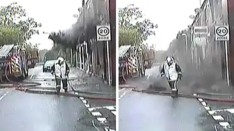 Strażak o krok od śmierci