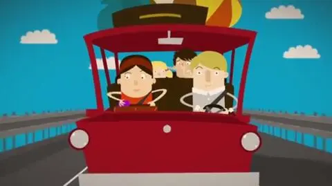 Drastyczne kreskówki uczą zachowania na autostradzie
