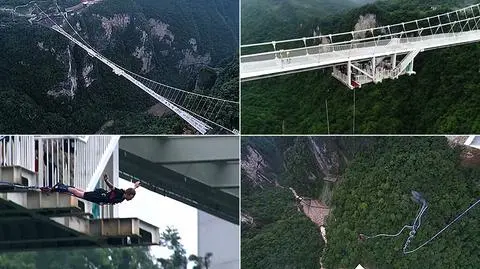 Szklany Most w Zhangjiajie. Nowa atrakcja dla fanów bungee
