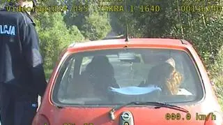 Mężczyzna został zatrzymany do kontroli po tym, jak przekroczył prędkosć