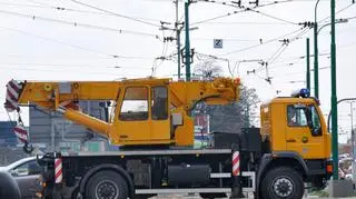 Na miejscu pracują służby techniczne MPK