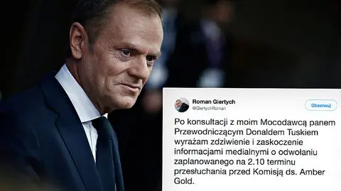 Donald Tusk miał do wyboru trzy terminy, w których mogłoby się odbyć przesłuchanie 