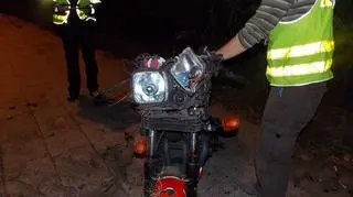 Motocyklista najprawdopodobniej jechał za szybko