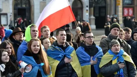 Demonstracje poparcia dla Ukrainy. Demonstracje w Warszawie i Krakowie
