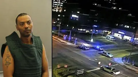 W szpitalnej koszuli, z bronią w ręku. Policja poszukuje przestępcy