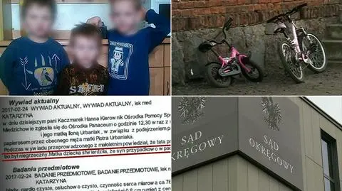 Jeden z chłopców na twarzy oraz dekolcie miał ślady po poparzeniu papierosem ("Uwaga" TVN)