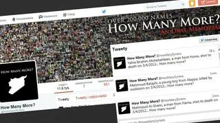Na profilu @HowManySyrians upamiętniane są ofiary wojny domowej w Syrii