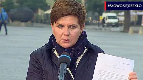 Szydło o projekcie ws
