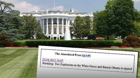 Hakerzy przejęli konto AP na Twitterze. Tweet o wybuchach w Białym Domu wstrząsnął USA