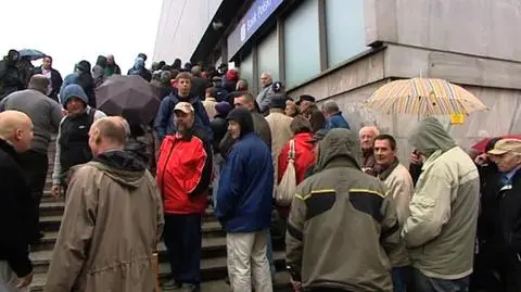 Kolejka po monety przed NBP