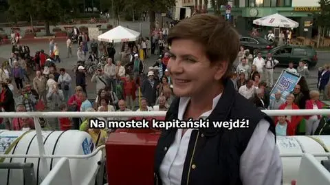 Beata Szydło na statku