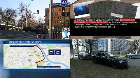 Limuzyna wiozła wiceministra Bartosza Kownackiego 