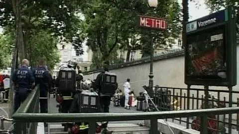 Pożar w paryskim metrze