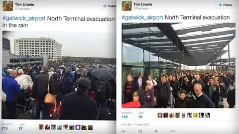 Trwa ewakuacja lotniska Gatwick w Wielkiej Brytanii