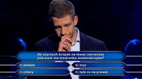 "Milionerzy". Biedronka siedmiokropka. Ile kropek ma na lewej pokrywie?