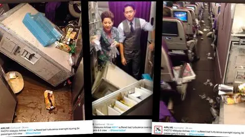 Silne turbulencje w samolocie Malaysia Airlines