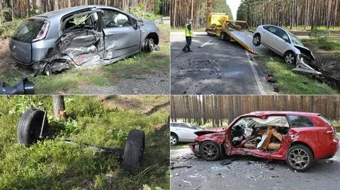 Tarnowskie Góry. Zderzenie trzech samochodów, ofiara śmiertelna