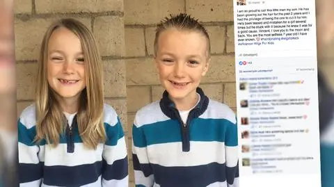 Chłopiec oddał włosy chorym. Tydzień po ich ścięciu zachorował