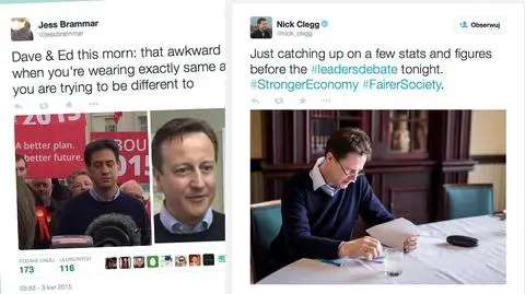 Wybory w Wielkiej Brytanii. Cameron i Miliband w tym samym swetrze