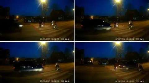 Rozpędzony wjechał na pasy. Babcia uratowała wnuczkę