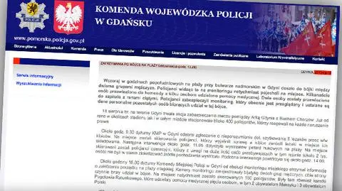 Policja wydała oświadczenie o interwencji po bójce w Gdyni