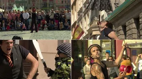 Kuglarze, cyrkowcy i żonglerze we Wrocławiu. Do zabawy porwali tłumy