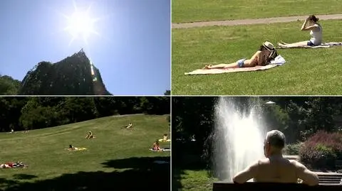 Wrocławianie cieszą się słońcem. "Tylko morza i plaży brakuje"