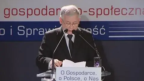 Prezes PiS przerwał wykład. „Jestem chory”
