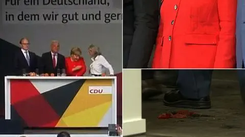 Merkel obrzucona pomidorami. Najciekawsze wideo tygodnia w tvn24.pl