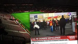 Przełożono piłkarskie derby Stambułu w związku z zagrożeniem dla bezpieczeństwa