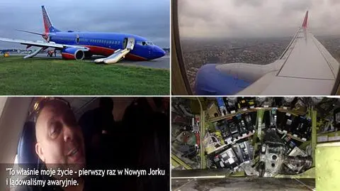 Krzyki przerażenia i huk. Nagrał awaryjne lądowanie ze środka samolotu