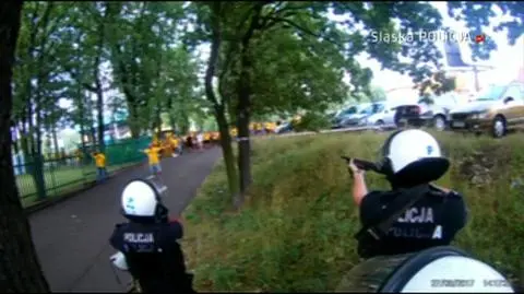 Policjanci strzelali. Pseudokibic dostał w oko