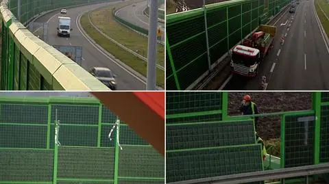 Wymieniają ekrany na S14 przy Łodzi