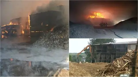 "Temperatura sięga 700 stopni, hala może się zawalić"