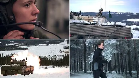 Porucznik Silje Johansen Willassen dowodzi plutonem czołgów