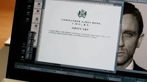 Bond umiera. M pisze jego nekrolog