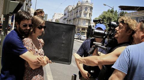 Reżyser wraz z operatorem na planie "Imagine"