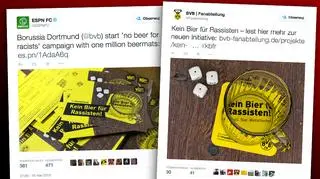 Do kampanii przygotowano milion podkładek w barwach klubowych Borussi