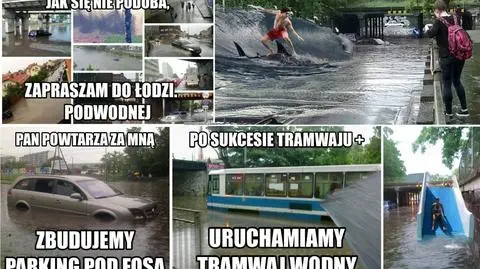 "Wrocławianom się powodzi". 
Kpią z paraliżu po nawałnicach