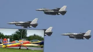 F-16 "odprowadziły" samolot na lotnisko