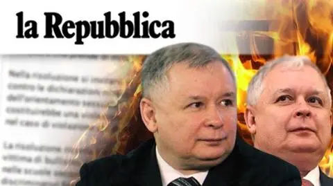 "La Repubblica": Inkwizycja braci Kaczyńskich