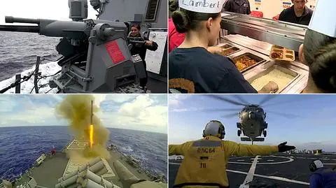 Okręt USS Carney u wybrzeży Hiszpanii