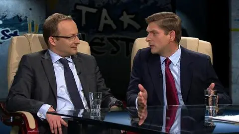 Paweł Olszewski i Bartosz Kownacki w programie Tak jest