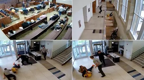 "Brawurowa" próba ucieczki z sądu