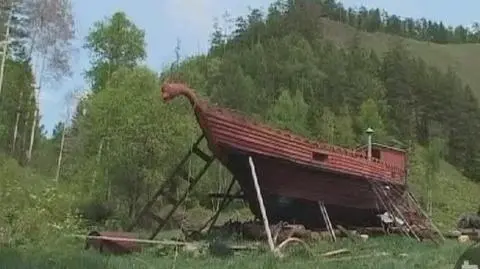 Łódź w sercu tajgi