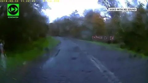 Severe weather on the last day of September caused danger on Polish roads