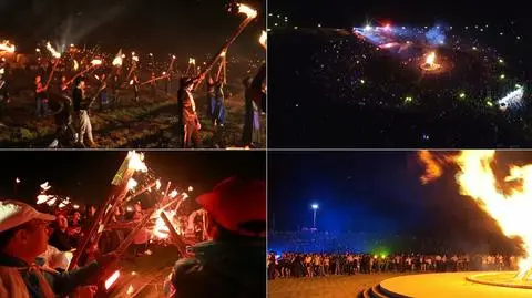 Płomienie, tańce i śpiew. Festiwal pochodni w Chinach