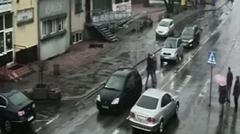 Przepychanka na przejściu dla pieszych w Radlinie