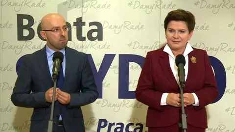 Przepychanka pod siedzibą TVP